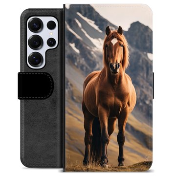 Samsung Galaxy S25 Ultra Premium Portemonnee Hoesje - Paard