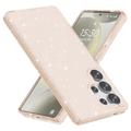Samsung Galaxy S25 Ultra Stijlvolle Glitter Series Hybride Hoesje - Goud