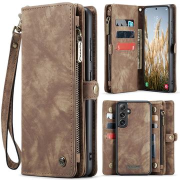 Samsung Galaxy S25+ Caseme 008 2-in-1 Multifunctionele portemonneehoes - Bruin