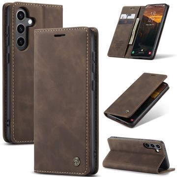 Samsung Galaxy S25+ Caseme 013 Series Portemonnee Hoesje - Koffie