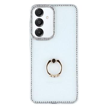 Samsung Galaxy S25+/S24+ CrystalGlow Hybride hoesje met ringhouder - Doorzichtig