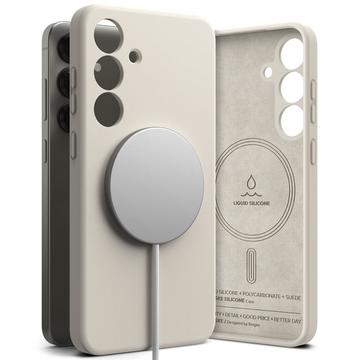 Samsung Galaxy S25+ Ringke Vloeibare Siliconen MagSafe Hoesje - Steen