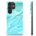 Samsung Galaxy S26 Ultra TPU-hoesje - Blauw Marmer