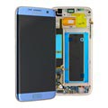 Samsung Galaxy S7 Edge Front Cover & LCD Display GH97-18533G - Blauw