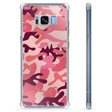 Samsung Galaxy S8 Hybrid Case - Roze Camouflage