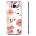 Samsung Galaxy S8 Hybride Case - Roze Bloemen