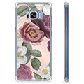 Samsung Galaxy S8 Hybride Case - Romantische Bloemen