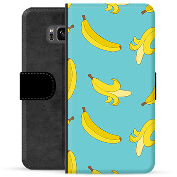Samsung Galaxy S8 Premium Portemonnee Hoesje - Bananen