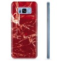Samsung Galaxy S8+ TPU Case - Rode Marmer