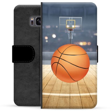 Samsung Galaxy S8 Premium Portemonnee Hoesje - Basketbal