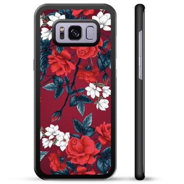 Samsung Galaxy S8 Beschermhoes - Vintage Bloemen