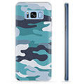 Samsung Galaxy S8 TPU Case - Blauwe Camouflage