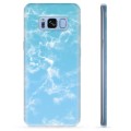 Samsung Galaxy S8 TPU Case - Blauw Marmer