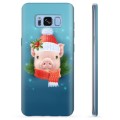 Samsung Galaxy S8 TPU Hoesje - Winter Piggy