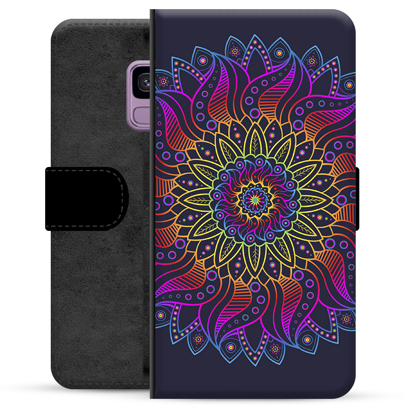 Samsung Galaxy S9 Premium Wallet Case - Kleurrijke Mandala