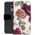 Samsung Galaxy S9 Premium Wallet Case - Romantische Bloemen