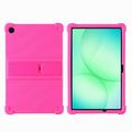 Samsung Galaxy Tab A11+ Silicone Hoesje met Kickstand - Hot Pink
