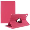 Samsung Galaxy Tab A9+ 360 Rotary Folio Hoesje - Fel roze