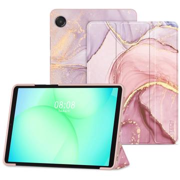 Samsung Galaxy Tab A9+/A11+ Tech-Protect SmartCase Tri-Fold Folio Hoesje - Marmer