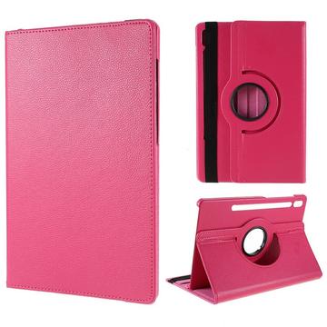 Samsung Galaxy Tab S10 FE+ 360 Rotary Folio Hoesje - Hot Pink