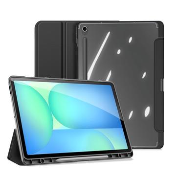 Samsung Galaxy Tab S10 FE+ Dux Ducis Toby Tri-Fold Smart Folio Hoesje - Zwart