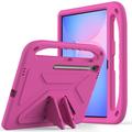 Samsung Galaxy Tab S10 FE+ Schokbestendig Hoesje voor Kinderen - Hot Pink