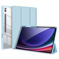 Samsung Galaxy Tab S10 Ultra Dux Ducis Toby Tri-Fold Smart Folio Hoesje - Baby Blauw