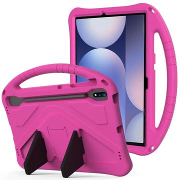 Samsung Galaxy Tab S10+ Schokbestendige Draagtas voor Kinderen - Hot Pink