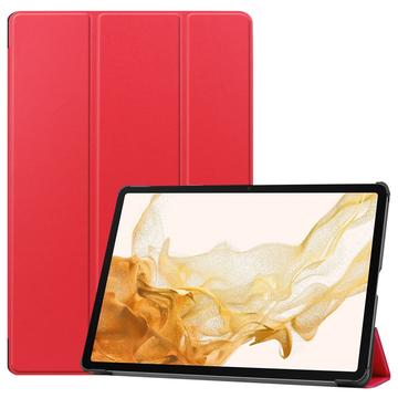 Samsung Galaxy Tab S10+ Tri-Fold Series Smart Folio Hoesje - Rood