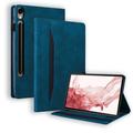 Samsung Galaxy Tab S11/S10 Lite/S10 FE/S9 FE/S9/S8/S7 Business Style Folio hoesje - Blauw