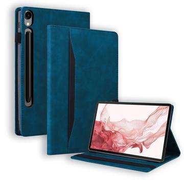 Samsung Galaxy Tab S11/S10 Lite/S10 FE/S9 FE/S9/S8/S7 Business Style Folio hoesje - Blauw