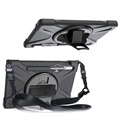 Samsung Galaxy Tab S7/S8 Heavy Duty 360 Case met Draagriem - Zwart
