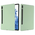 Samsung Galaxy Tab S8/S7 vloeibare siliconen hoes (Geopende verpakking - Uitstekend) - groen