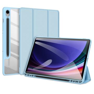 Samsung Galaxy Tab S10 FE/S9 FE Dux Ducis Toby Tri-Fold Smart Folio Hoesje - Baby Blauw