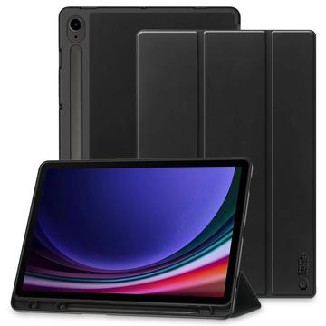 Samsung Galaxy Tab S9/S9 FE/S10 FE/S10 Lite Tech-Protect SmartCase Pen Tri-Fold Folio Hoesje - Zwart