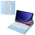 Samsung Galaxy Tab S9+ Bluetooth Toetsenbord Hoesje (Geopende verpakking - Bevredigend) - Baby Blauw