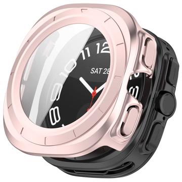 Samsung Galaxy Watch Ultra 2024/2025 Plastic Hoesje met Glazen Screenprotector - 47mm - Rose Gold