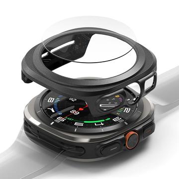 Samsung Galaxy Watch Ultra 2024/2025 Ringke Slim & Glass TPU hoesje met screenprotector - 47mm - Titanium Zwart