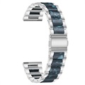 Samsung Galaxy Watch4/Watch4 klassieke roestvrijstalen band - donkerblauw / zilver