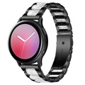 Samsung Galaxy Watch4/Watch4 klassieke roestvrijstalen band - parelgrijs / zwart