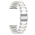 Samsung Galaxy Watch4/Watch4 klassieke roestvrijstalen band - parelwit / zilver