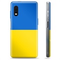 Samsung Galaxy Xcover Pro TPU Hoesje Oekraïense Vlag - Geel en Lichtblauw