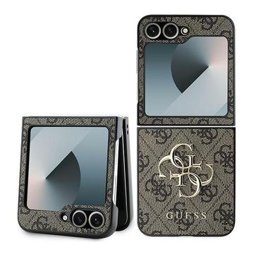 Samsung Galaxy Z Flip6/Z Flip7 FE Guess 4G Big Metal Logo Hybride Hoesje - Bruin