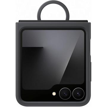 Samsung Galaxy Z Flip7 FE Silicone Cover met Ring EF-PF741TBEGWW - Zwart