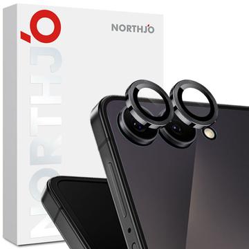 Samsung Galaxy Z Flip7 Noordjo Camera Lens Beschermer Set - Zwart