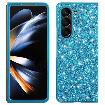 Samsung Galaxy Z Fold6 Glitter Series Hybride Hoesje - Blauw
