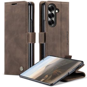 Samsung Galaxy Z Fold7 Caseme 013 Series Portemonnee Hoesje - Koffie