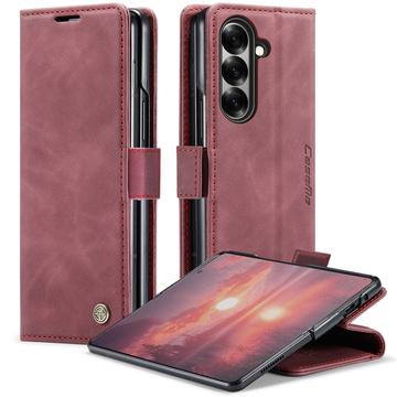 Samsung Galaxy Z Fold7 Caseme 013 Series Portemonnee Hoesje - Wijnrood