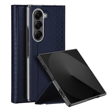 Samsung Galaxy Z Fold7 Dux Ducis Bril Flip Hoesje - Blauw