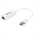 Sandberg USB 3.0 / Gigabit Ethernet Network Adapter - Wit